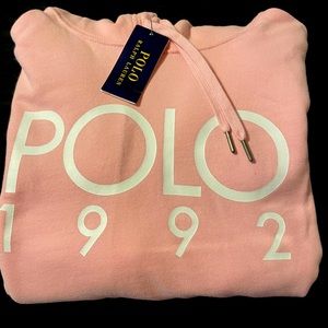 Polo 1992 Pink Hoodie size Small